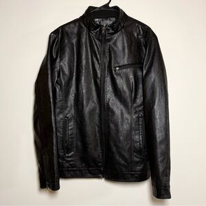 Express Men's Black Faux Leather Jacket